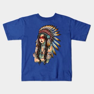 funny t-shirts and other products Native American Kids T-Shirt